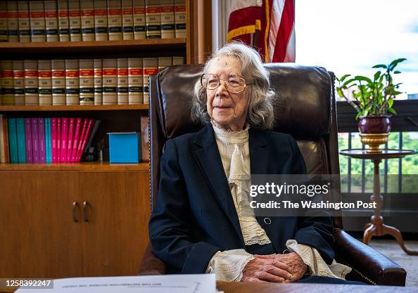 Pauline Newman, a 95-year-old judge on the U.S. Court Court of Appeals for the Federal Circuit, in her office on May 03 in Washington, DC. Pauline Newman, a 95-year-old judge on the U.S. Court Court of Appeals for the Federal Circuit, in her office on May 03 in Washington, DC.