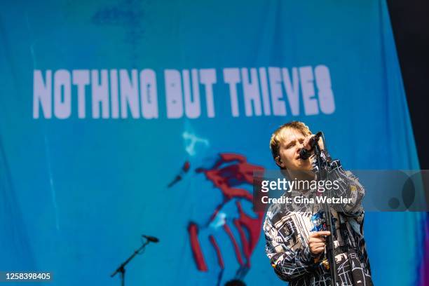 Conor Mason of Nothing but Thieves performs live on stage during day 2 of Rock Am Ring 2023 at Nuerburgring on June 3, 2023 in Nuerburg, Germany.