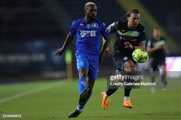 Jean Daniel Akpa Akpro of Empoli FC in action during the Serie A match between Empoli FC and SS Lazio at Stadio Carlo Castellani on June 3, 2023 in...