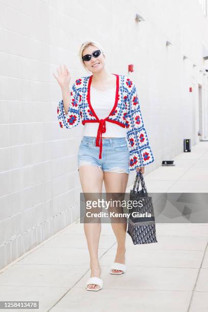 Li Meng of the Washington Mystics arrives to the arena before the game against the Minnesota Lynx on June 3, 2023 at Entertainment & Sports Arena in...