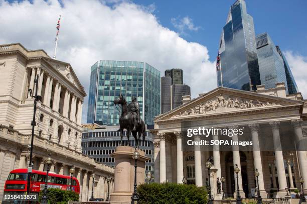 General view of the Bank of England building in London.