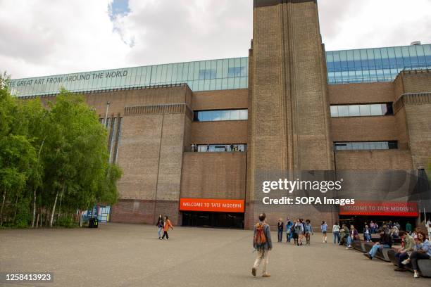 General view of the Tate Modern Art Gallery Building in London.