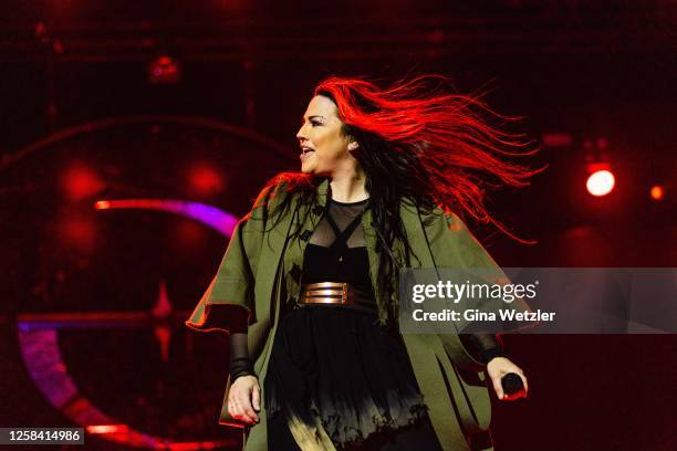 Singer Amy Lee of Evanescence performs live on stage during day 2 of Rock Am Ring 2023 at Nuerburgring on June 3, 2023 in Nuerburg, Germany.