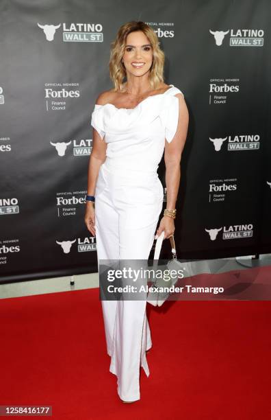 Rashel Diaz arrives at the Latino Wall Street Awards at the University of Miami on June 3, 2023 in Coral Gables, Florida.