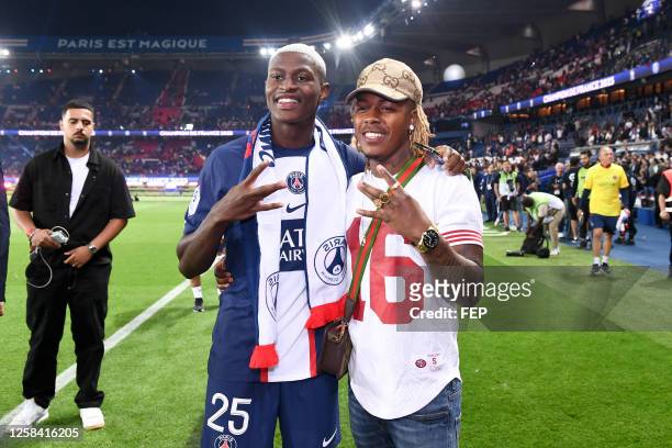 Nuno Alexandre TAVARES MENDES during the Ligue 1 Uber Eats match between PSG and Clermont Foot 63 at Parc des Princes on June 3, 2023 in Paris,...