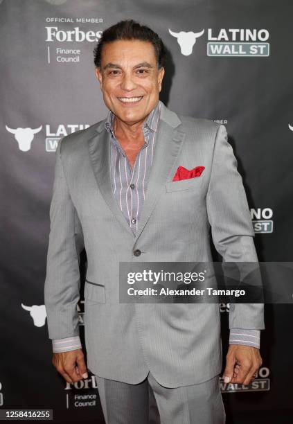 Osvaldo Rios arrives at the Latino Wall Street Awards at the University of Miami on June 3, 2023 in Coral Gables, Florida.