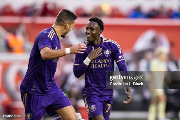 Angulo Goal Ivan Angulo of Orlando City celebrates his goal in the first half of ...