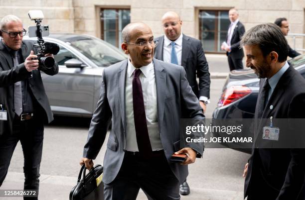 Manaf Abdulaziz Al Hajeri, Kuwait's Minster of Finance and Minister of State for Economic and Investment Affairs arrives for the 35th OPEC and...