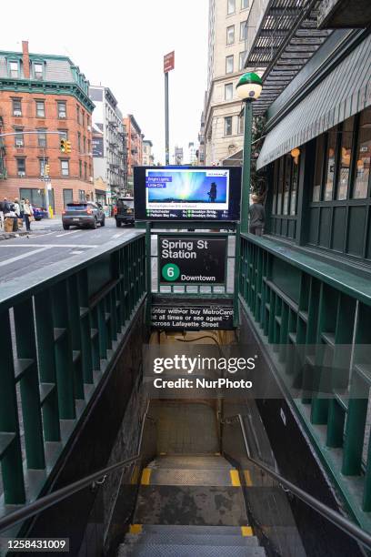 Spring Sta 217 Spring Street Subway Station Stock Photos, High-Res Pictures, and ...