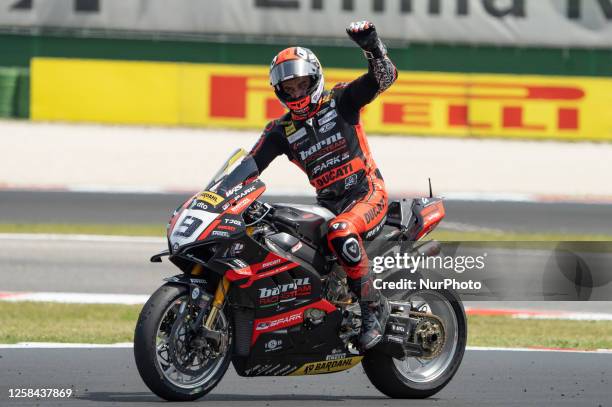 Barni Spark Racing Team Ducati Panigale V4R during the Motul FIM Superbike Championship WorldSBK - Race 2 - Italian Round Sunday race during the...