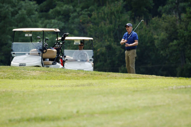 MD: President Biden Golfs At Joint Base Andrews