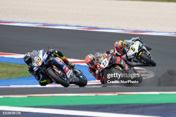 Pata Yamaha Prometeon WorldSBK Yamaha YZF R1 and -9 D. PETRUCCI ITA Barni Spark Racing Team Ducati Panigale V4R during the Motul FIM Superbike...