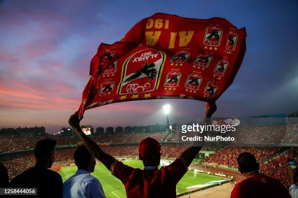 Al Ahly v wydad -CAF Champions League Fans of Egypt's Al-Ahly cheer for their team ahead of the first-leg final football match of the CAF Champions...