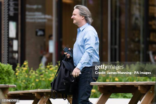 This Morning editor, Martin Frizell arrives at Television Centre, White City in London, as This Morning presenter Holly Willoughby returns to the...