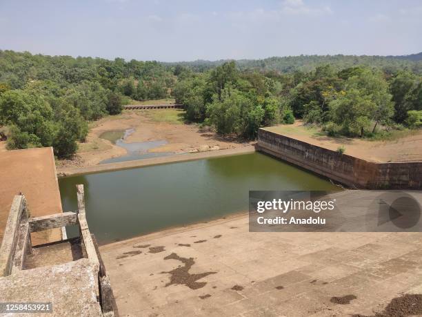 The view of reservoir in Kanker district in Chhattisgarh which was drained out of 4.1 millions of water by Food inspector Rajesh Kumar Vishwas on 25...