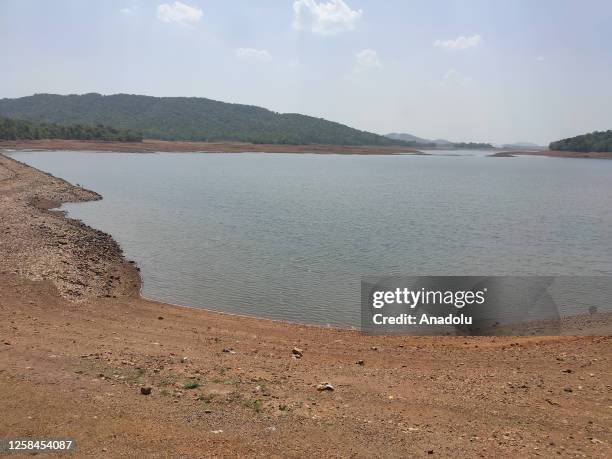 The view of reservoir in Kanker district in Chhattisgarh which was drained out of 4.1 millions of water by Food inspector Rajesh Kumar Vishwas on 25...