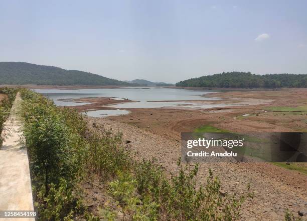 The view of reservoir in Kanker district in Chhattisgarh which was drained out of 4.1 millions of water by Food inspector Rajesh Kumar Vishwas on 25...