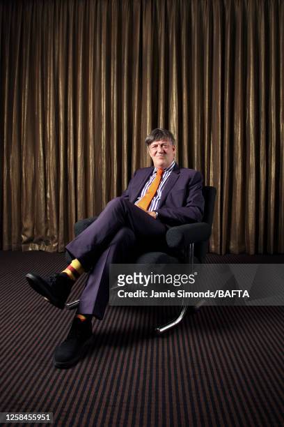 Actor, writer and broadcaster Stephen Fry is photographed for BAFTA on June 15, 2010 in London, England.