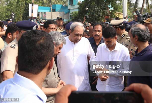 June 03 Balasore, India: Odisha Chief Minister Naveen Patnaik visit the sport of a three-train collision near Balasore, At least 280 people were...