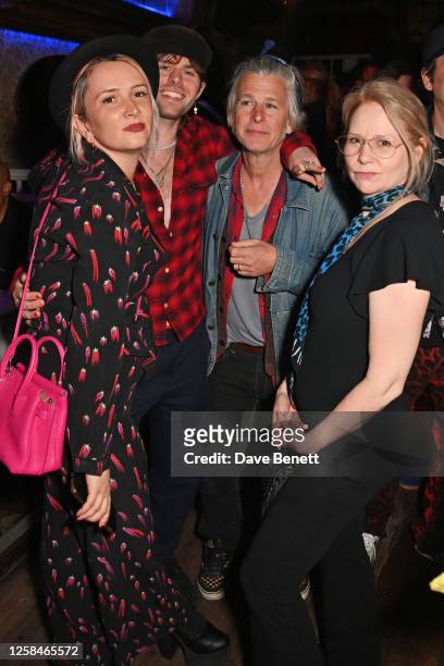 Sshh Starkey, Louis Starkey, Jason Starkey and Lee Starkey attend the 'Manta Of The Cosmos' performance at The Box on June 5, 2023 in London, England.