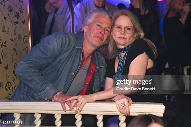 Jason Starkey and Lee Starkey attend the 'Manta Of The Cosmos' performance at The Box on June 5, 2023 in London, England.