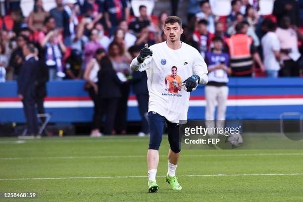 Lucas LAVALLEE during the Ligue 1 Uber Eats match between PSG and Clermont Foot 63 at Parc des Princes on June 3, 2023 in Paris, France.