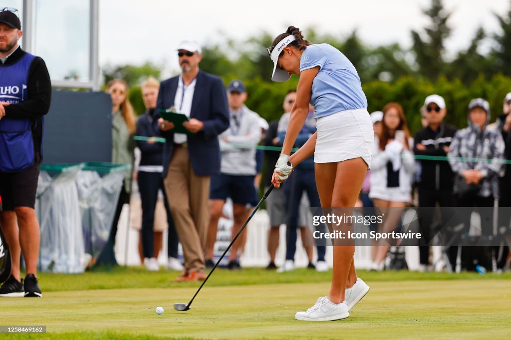 Kiara Romeo Kiara Romero of San Jose, California tees off at the first hole... News ...