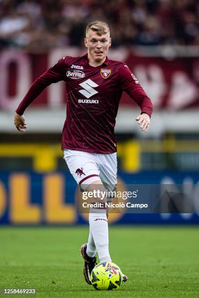 Perr Schuurs of Torino FC in action during the Serie A football match between Torino FC and FC Internazionale. FC Internazionale won 1-0 over Torino...