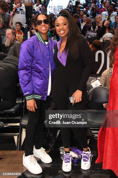 Jennifer Hudson poses for a photo during the game during the NBA All-Star Game as part of 2023 NBA All Star Weekend on Sunday, February 19, 2023 at...