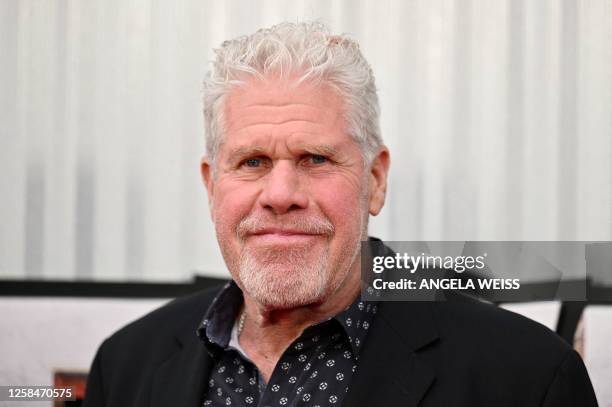 Actor Ron Perlman arrives for "Transformers: Rise Of The Beasts" premiere in New York City on June 5, 2023.