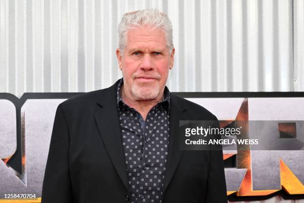 Actor Ron Perlman arrives for "Transformers: Rise Of The Beasts" premiere in New York City on June 5, 2023.