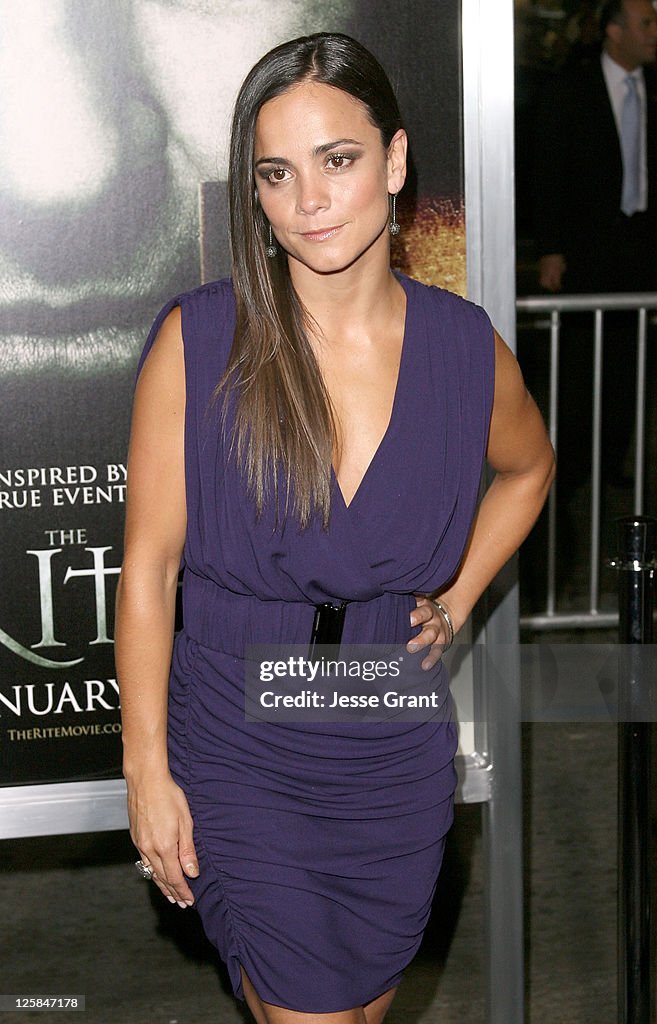 Braga Rite Actress Alice Braga arrives at 'The Rite' premiere at Grauman's... News ...