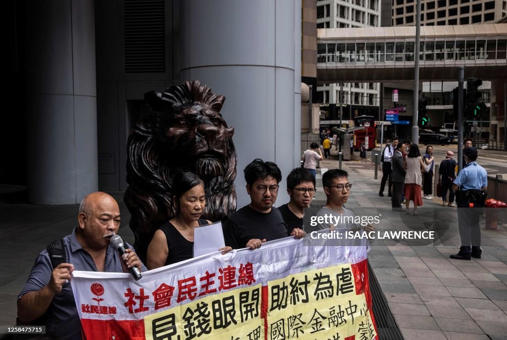 Kin Shing Veteran activist Tsang Kin-Shing and member of the pro-democracy ...