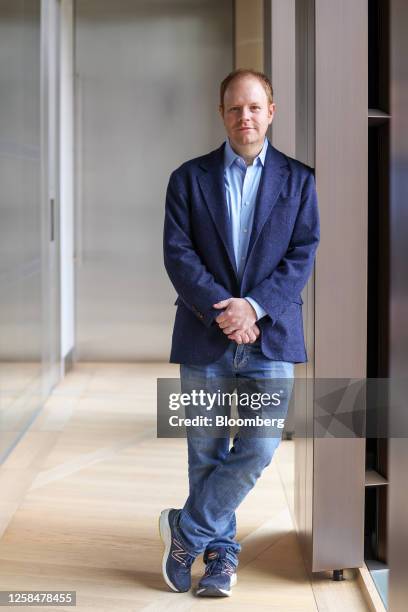 Parker Conrad, chief executive officer of Rippling, following a Bloomberg Television interview in London, UK, on Tuesday, June 6, 2023. Conrad began...