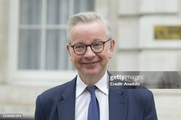 Secretary of State for Levelling Up, Housing and Communities Michael Gove leaves 10 Downing Street after attending the weekly Cabinet meeting in...