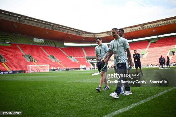 Danny Ings during a West Ham United FC training session before the UEFA Europa Conference League Final 2022/23 match between ACF Fiorentina and West...