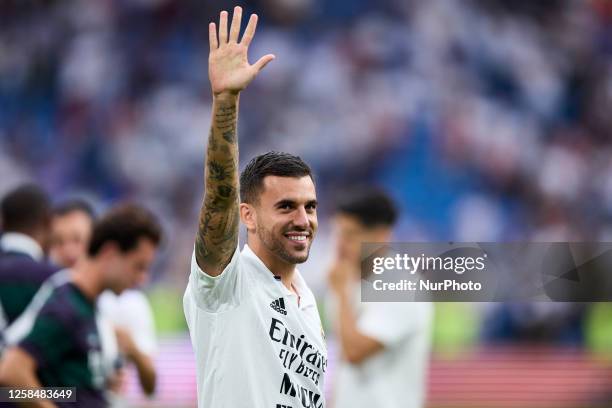 Dani Ceballos of Real Madrid Cf during a match between Real Madrid v Athletic Club as part of LaLiga in Madrid, Spain, on June 4, 2023.