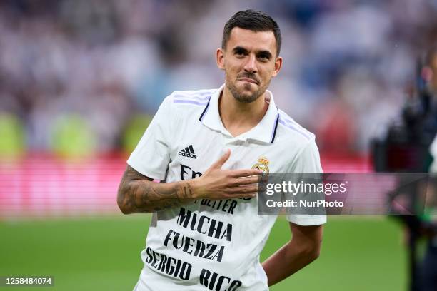 Dani Ceballos of Real Madrid Cf during a match between Real Madrid v Athletic Club as part of LaLiga in Madrid, Spain, on June 4, 2023.