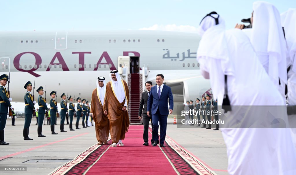 Emir of Qatar Sheikh Tamim ibn Hamad Al Thani in Kyrgyzstan