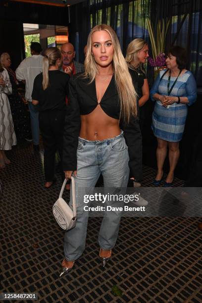 Lottie Tomlinson attends the Gelida devices summer summit at Nobu Portman Hotel on June 6, 2023 in London, England.