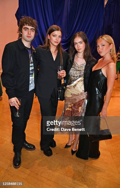 Lennon Gallagher, Isobel Richmond, Stella Jones and Lila Moss attend the Royal Academy Of Arts Summer Exhibition preview party 2023 on June 6, 2023...