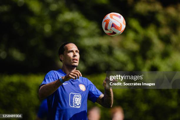 Virgil van Dijk of Holland during the Training MenTraining Holland at the KNVB Campus on June 5, 2023 in Zeist Netherlands