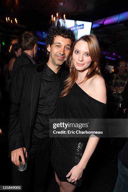 Director Angel Gracia and April Bowlby at Pantelion Films Los Angeles Premiere of "From Prada To Nada" at LA Live Regal Cinemas on January 18, 2011...