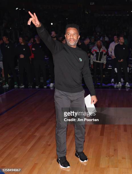 Damon Stoudamire of the Boston Celtics before the game against the LA Clippers on December 12, 2022 at Crypto.Com Arena in Los Angeles, California....