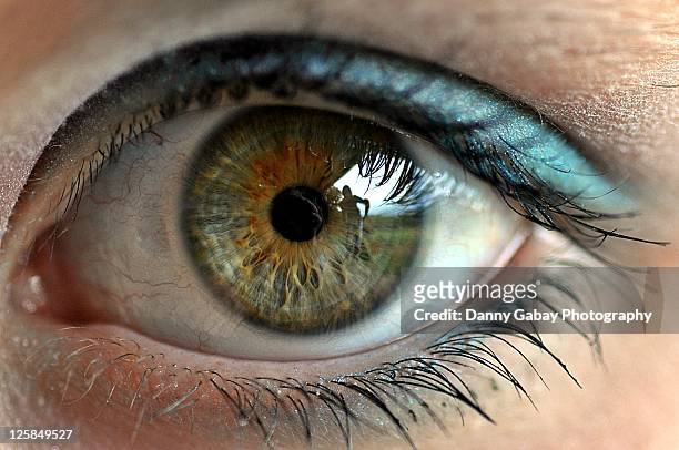 woman eye - close up eye stockfoto's en -beelden