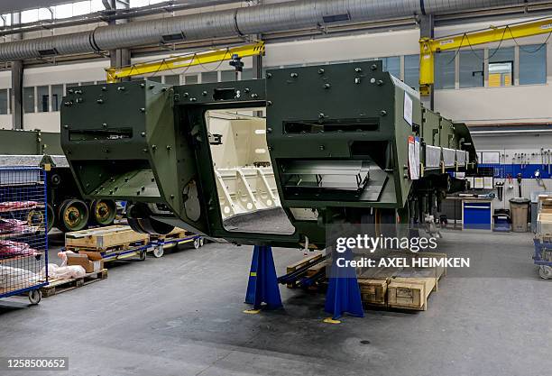 Lynx' infantry fighting vehicle is manufactured at the facility of German armaments company and automotive supplier Rheinmetall in Unterluess,...