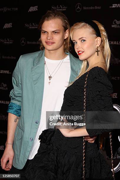 Actor Wilson Gonzalez Ochsenknecht and Bonnie Strange the Michalsky StyleNite during the Mercedes Benz Fashion Week Autumn/Winter 2011 at Tempodrom...