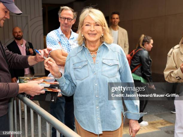 Martha Stewart is seen leaving 'Today' Show on June 07, 2023 in New York City.