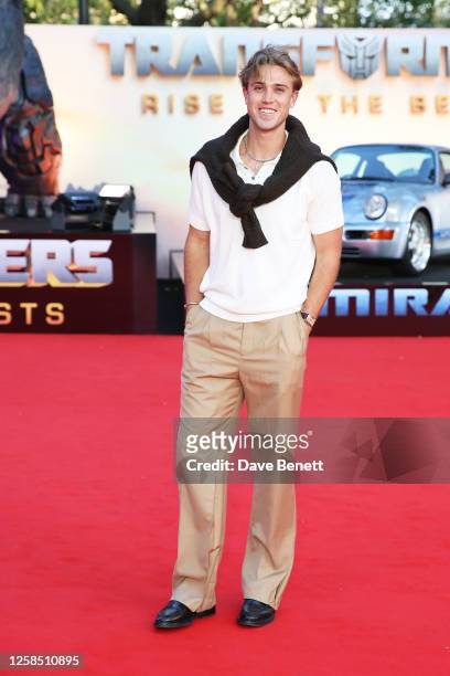 Creed McKinnon attends the European Premiere of "Transformers: Rise Of The Beasts" at Cineworld Leicester Square on June 7, 2023 in London, England.