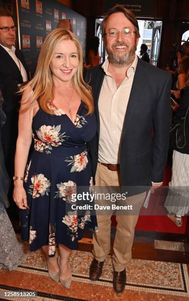 Victoria Coren Mitchell and David Mitchell attend the Gala Night performance of "We Will Rock You" at the London Coliseum on June 7, 2023 in London,...